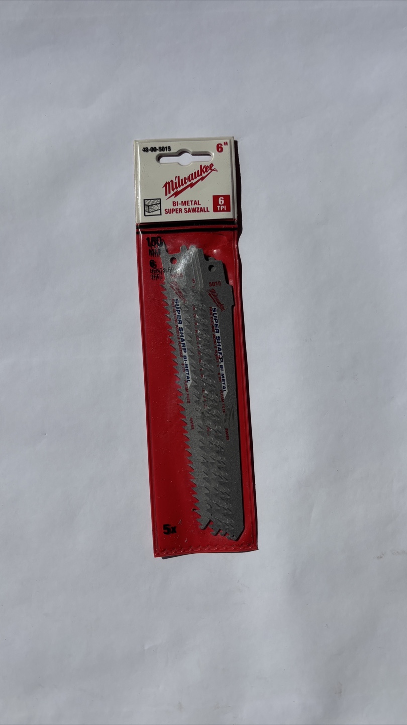 Milwaukee 6" Bi-Metal Super Sawzall Blades (5 Pack)