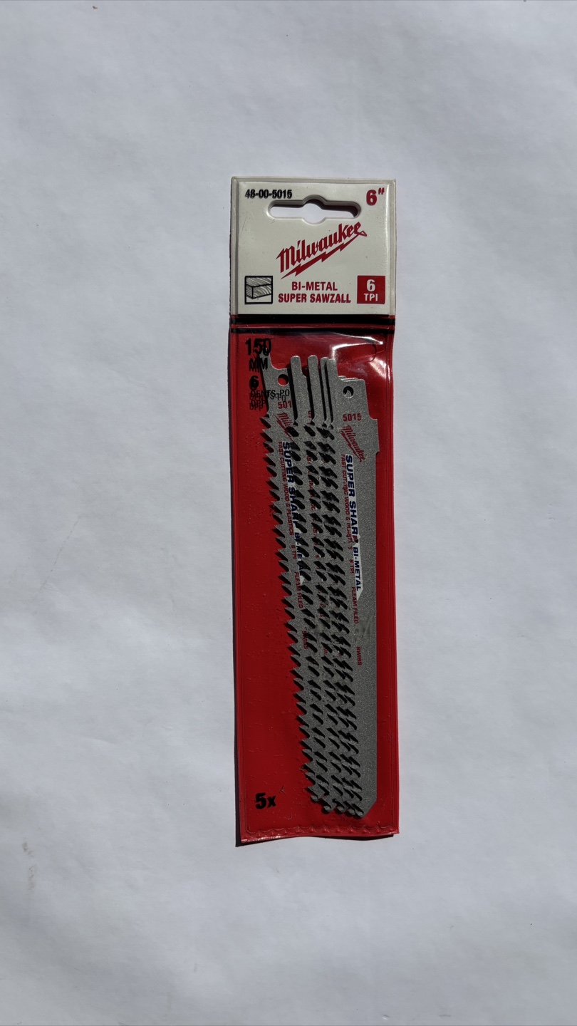 Milwaukee 6" Bi-Metal Super Sawzall Blades (5 Pack) - photo 2