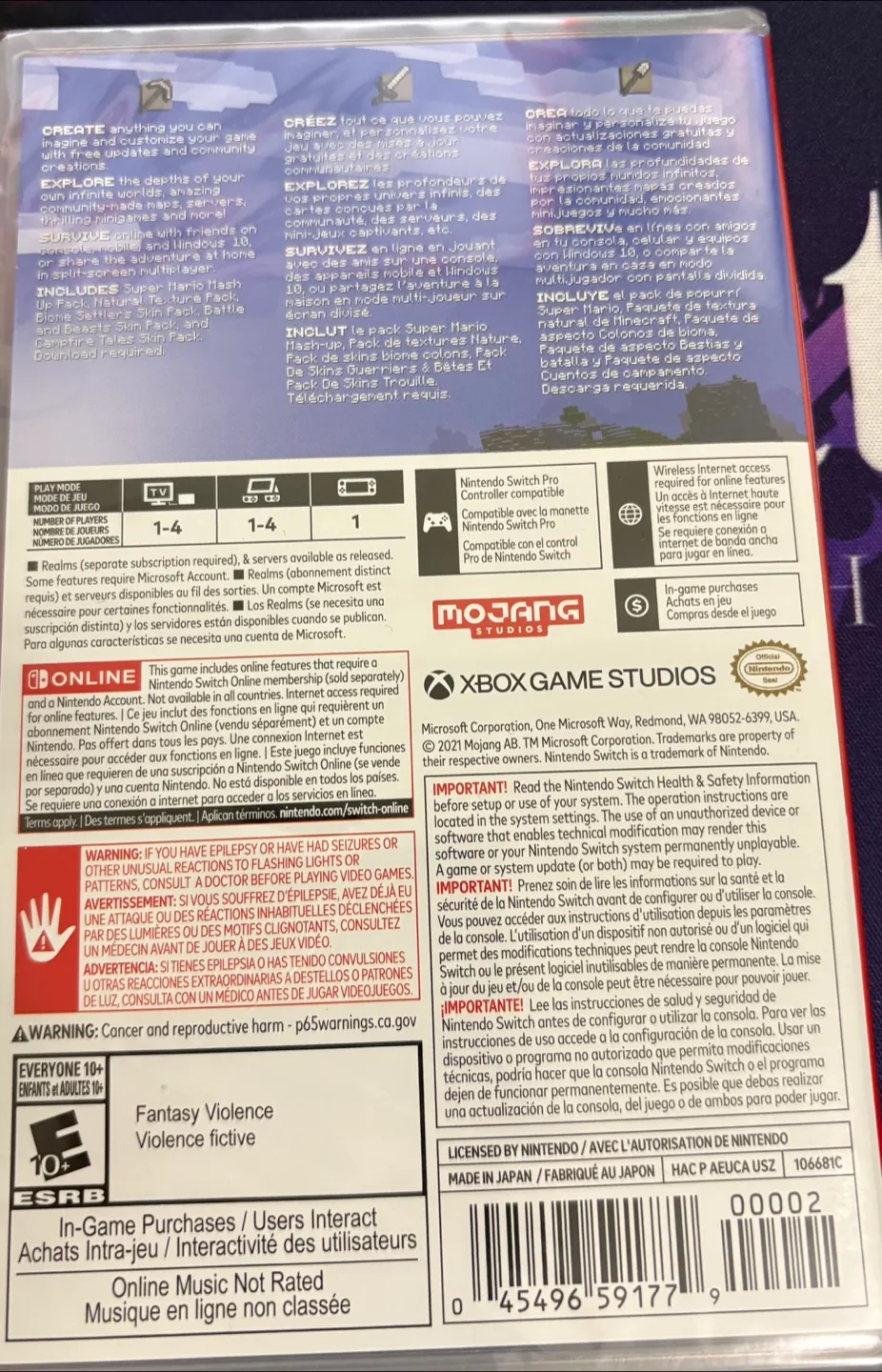 Minecraft for Nintendo Switch (SEALED) image indicator(2)