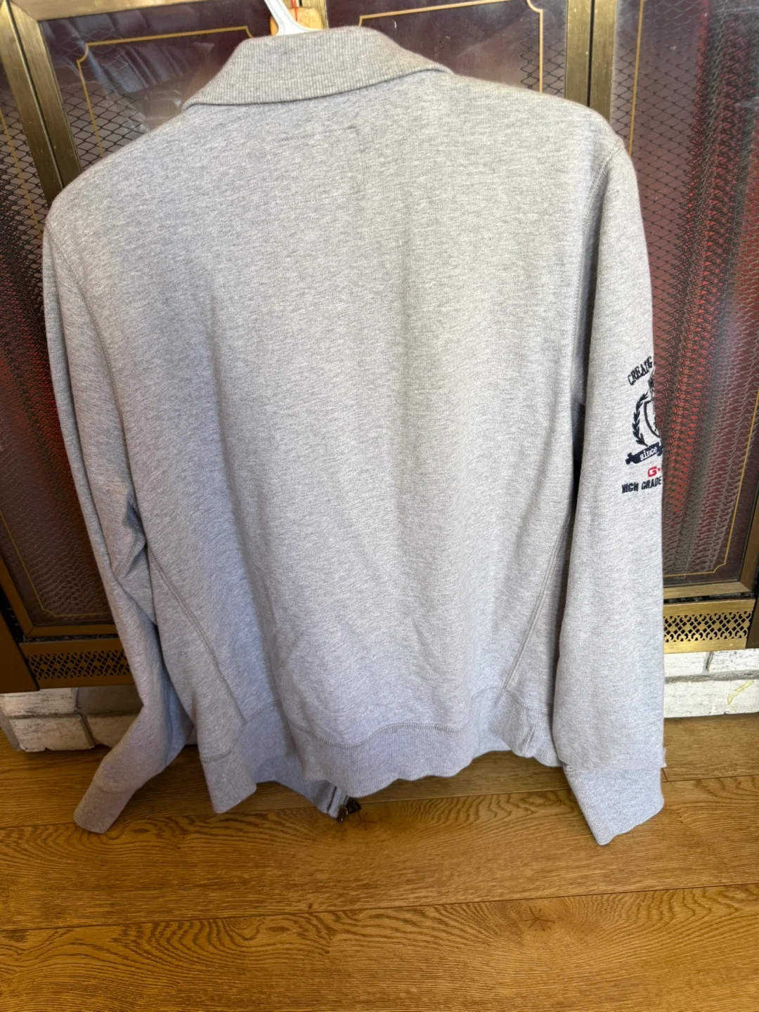 Gianno Ricci Men's Grey Zip-Up sweater/Jacket Size Large💚 image indicator(2)