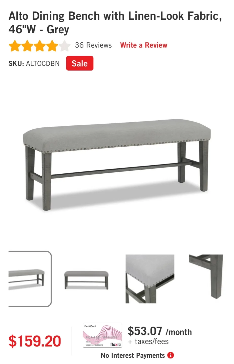 Alto Dining Table with Bench and Chairs image indicator(4)