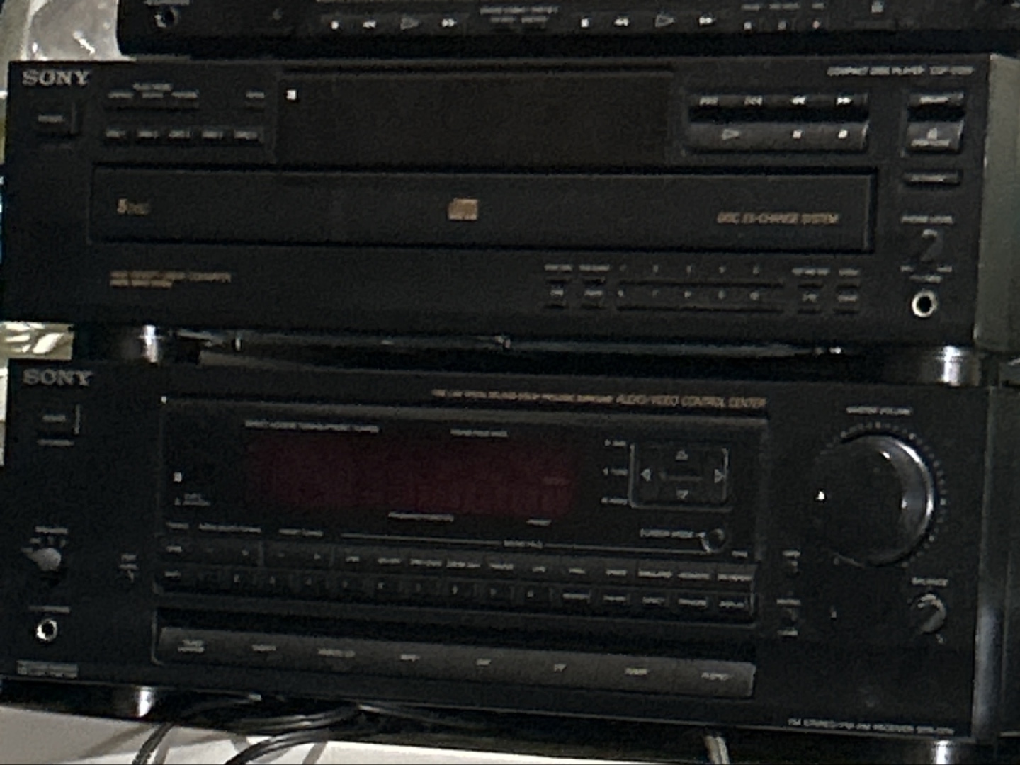 Sony Stereo System - Receiver and CD Player