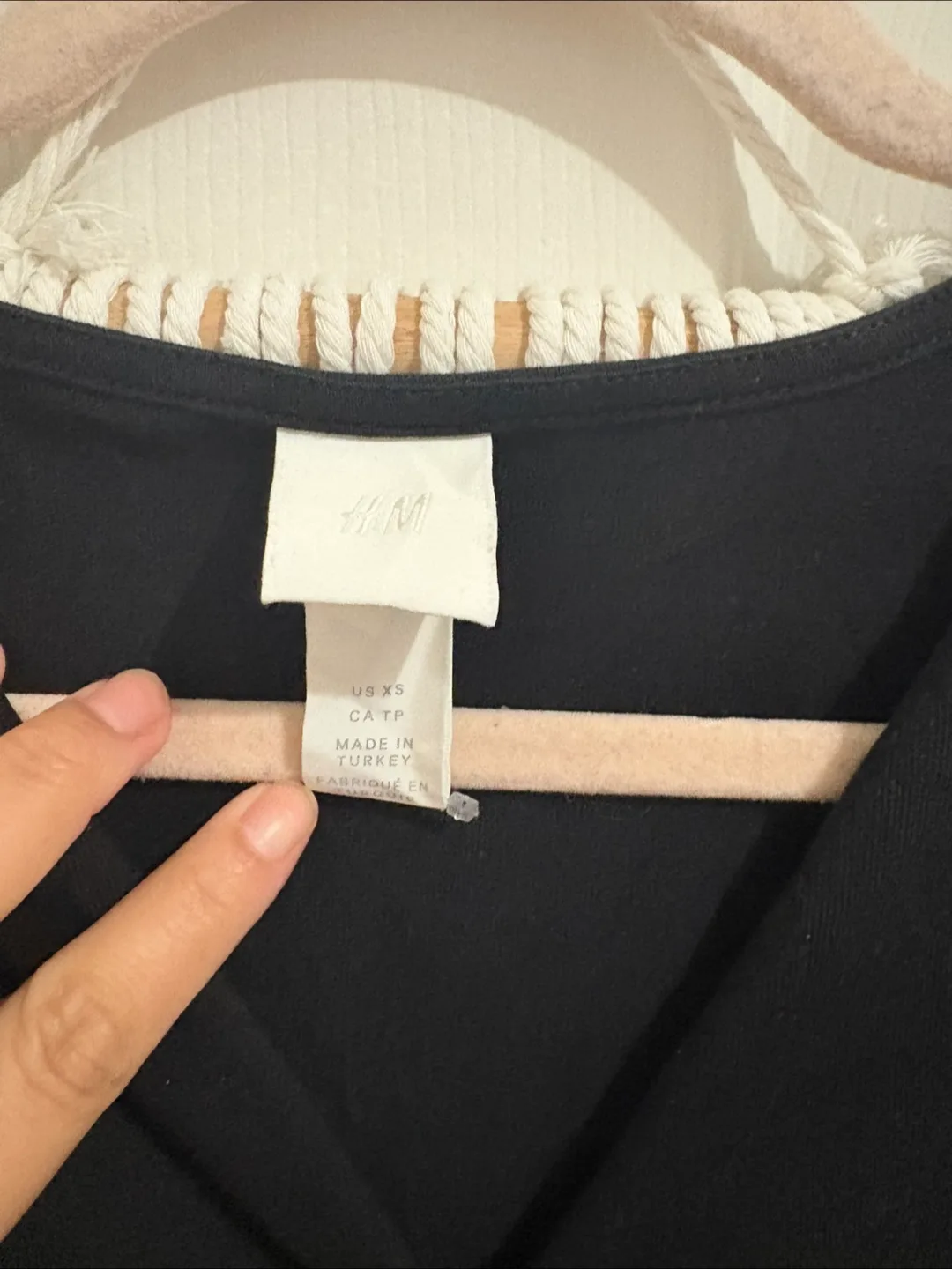 HM Black Puff Sleeve Button-Down Mini Dress - Size XS image indicator(4)