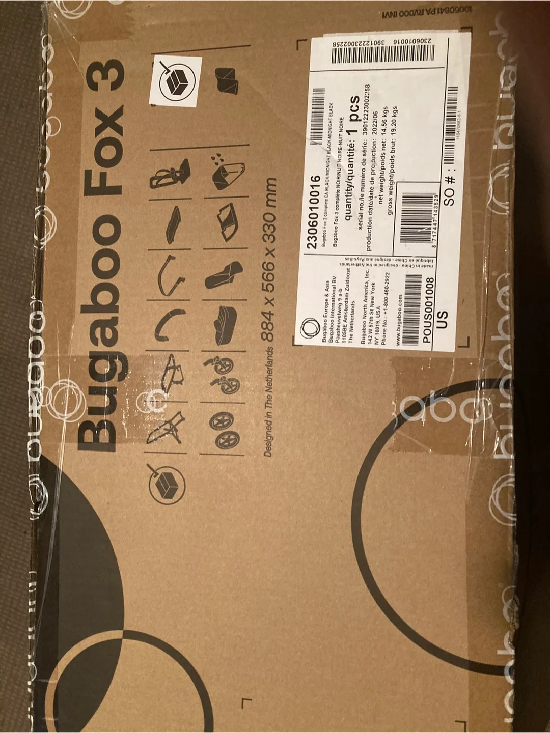 Bugaboo Fox 3 stroller/ Bassinet combo/