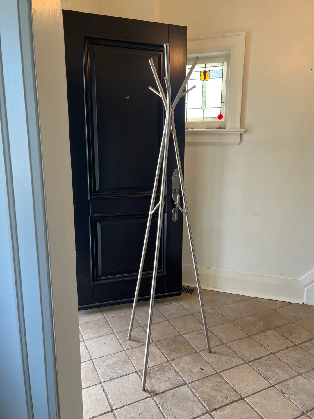 Modern Stainless Steel Coat Rack thumbnail