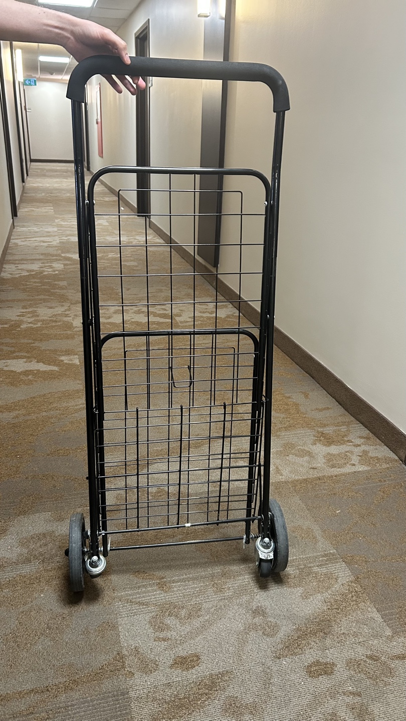 Black Foldable Shopping Cart - photo 3