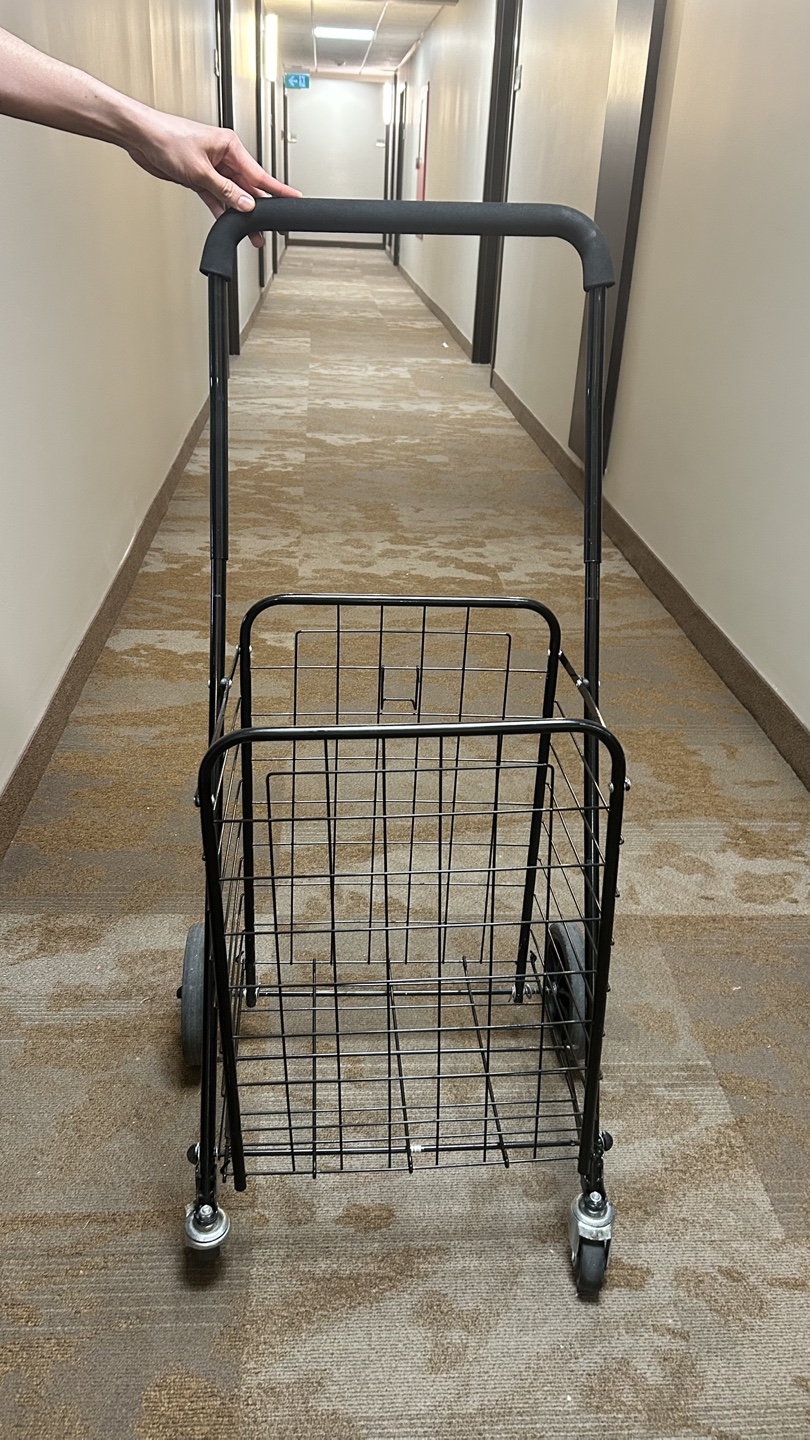 Black Foldable Shopping Cart - photo 2