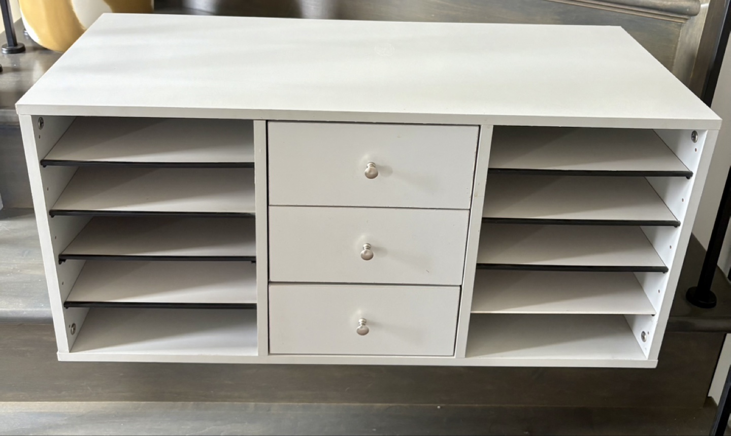White Organizer with Drawers