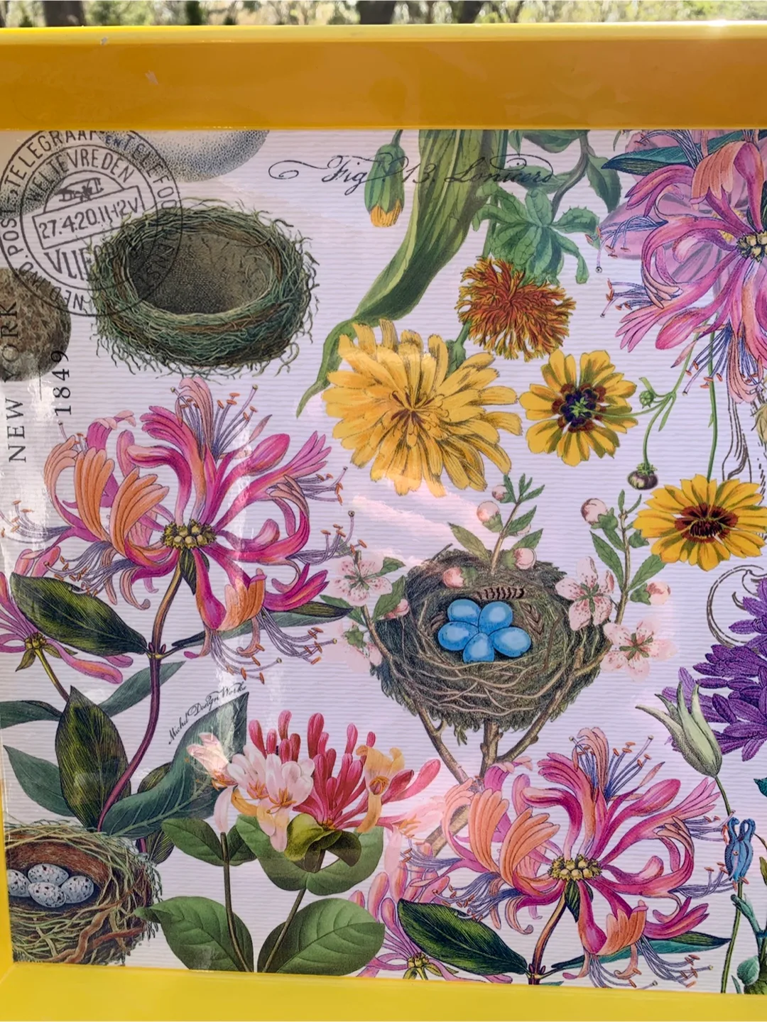 Michel Design Works Serving Tray - Floral Design image indicator(5)