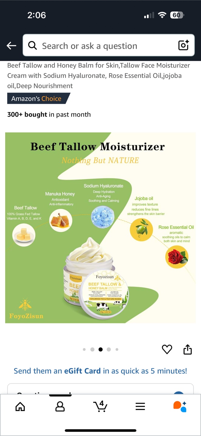 NEW Sealed Beef Tallow & Honey Balm, Various Uses, PU Fort Garry - photo 4