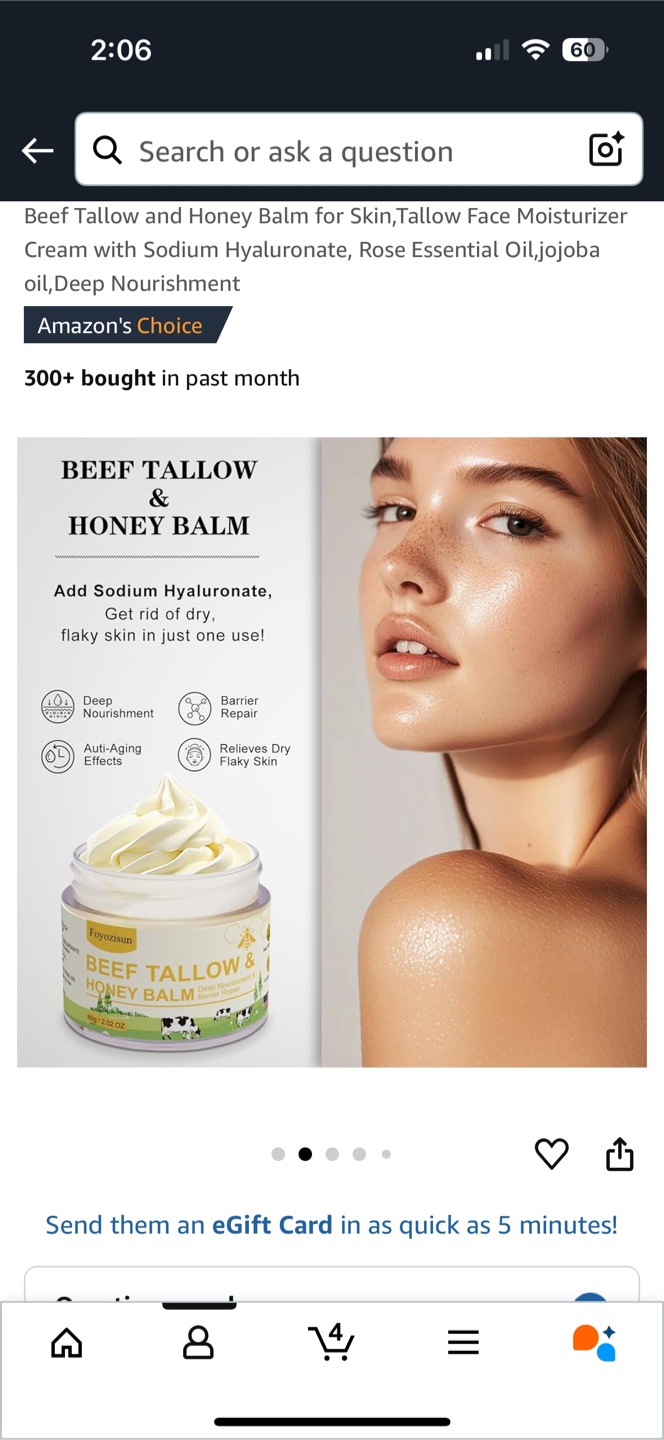 NEW Sealed Beef Tallow & Honey Balm, Various Uses, PU Fort Garry - photo 3