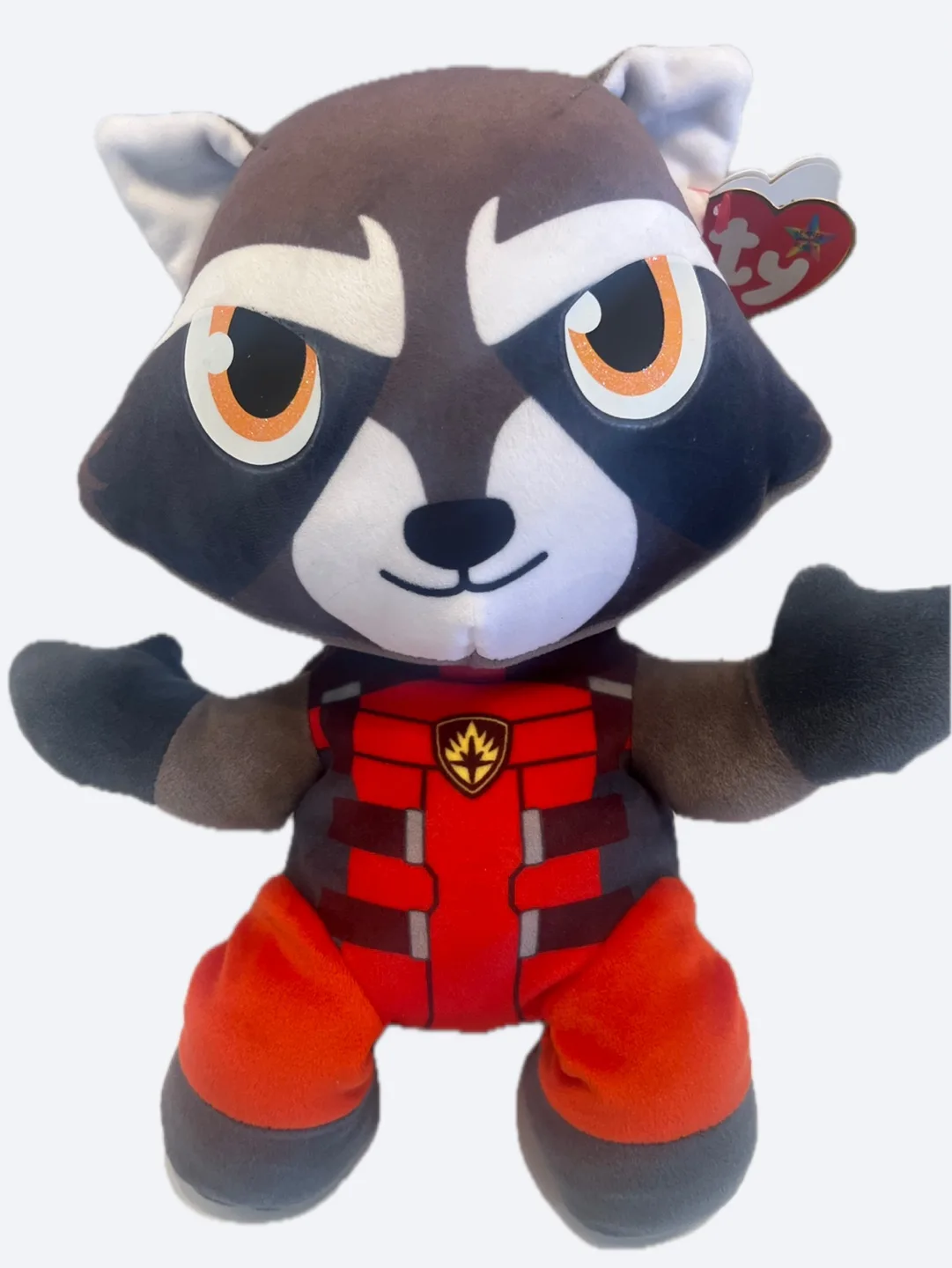 Rocket Marvel Ty Beanie Baby Plush Bnwt image indicator(4)