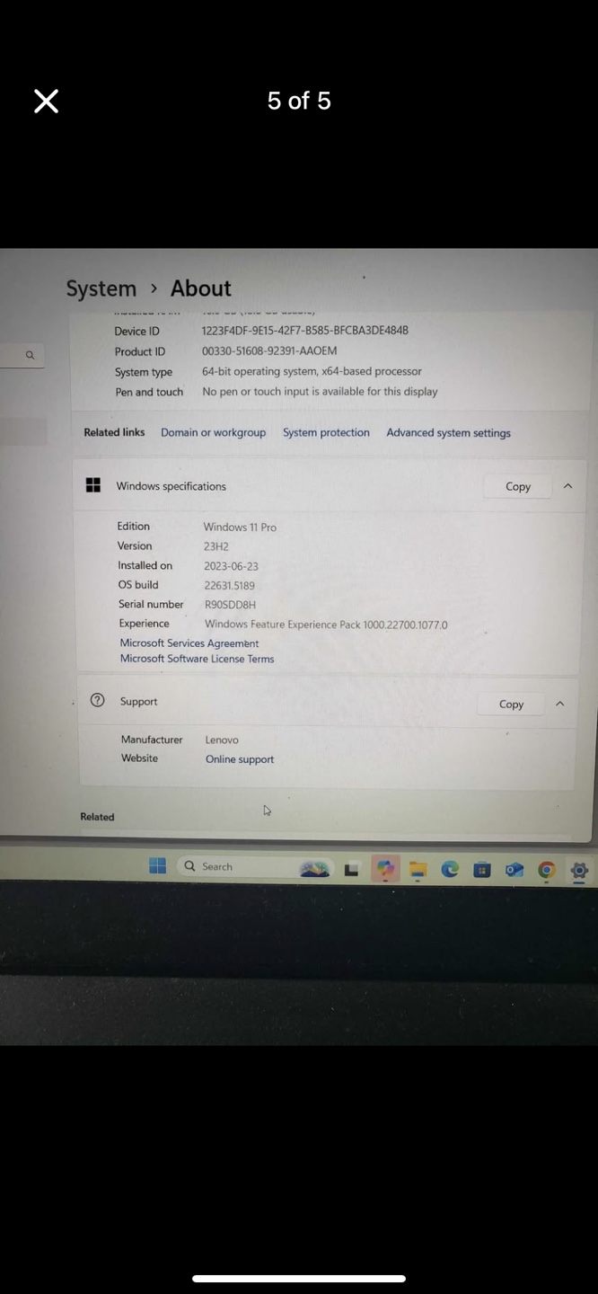 Lenovo Thinkpad Laptop - Windows 11 Pro - photo 3
