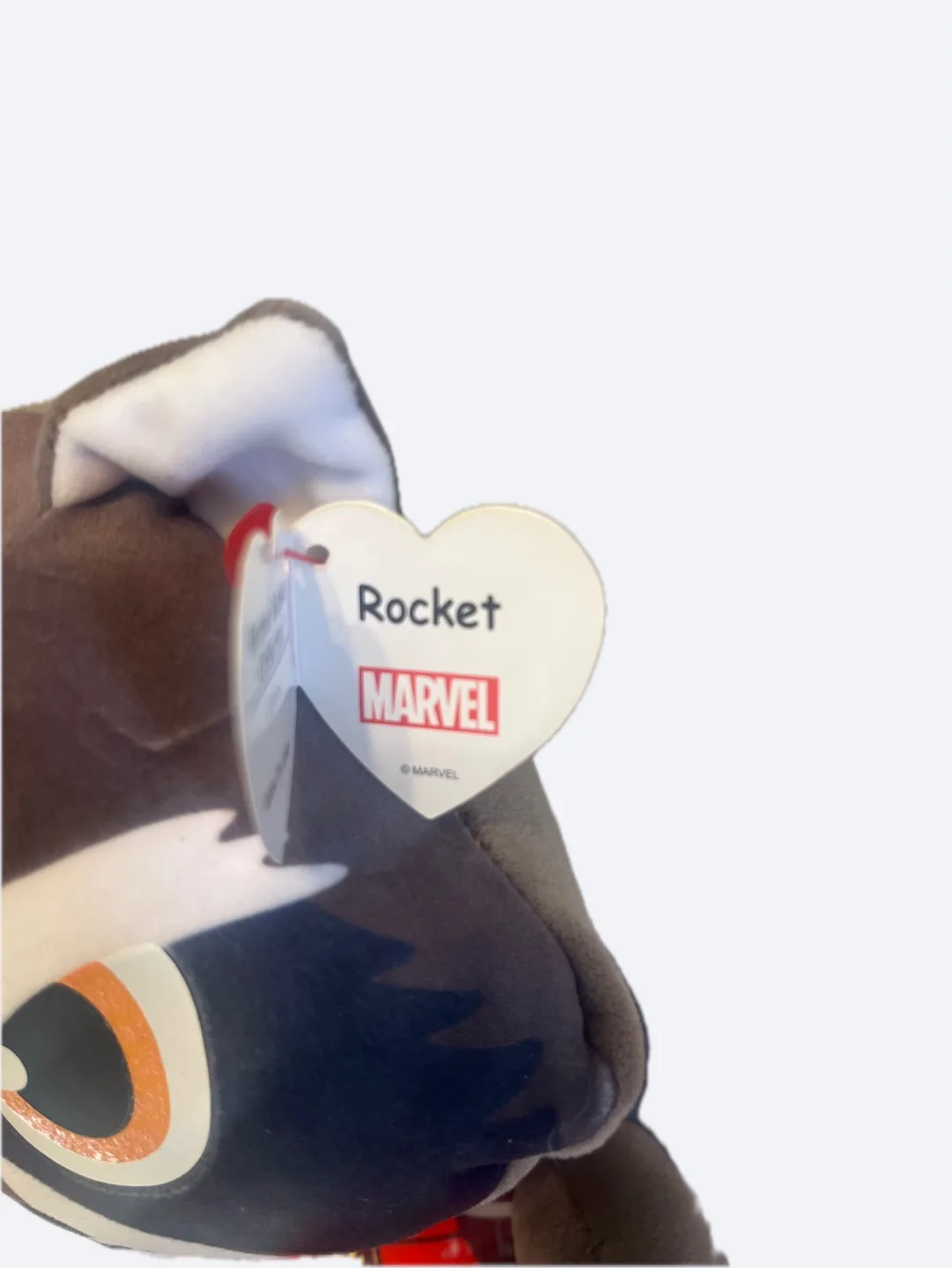 Rocket Marvel Ty Beanie Baby Plush Bnwt image indicator(2)