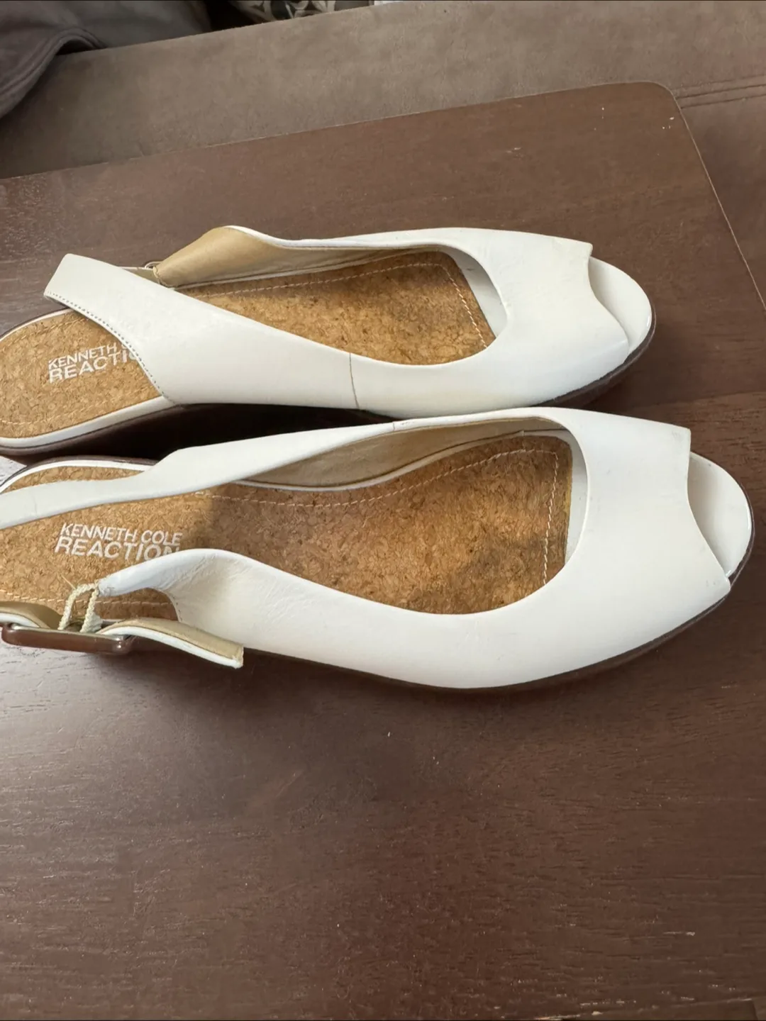 Kenneth Cole Leather Slingback Sandals thumbnail