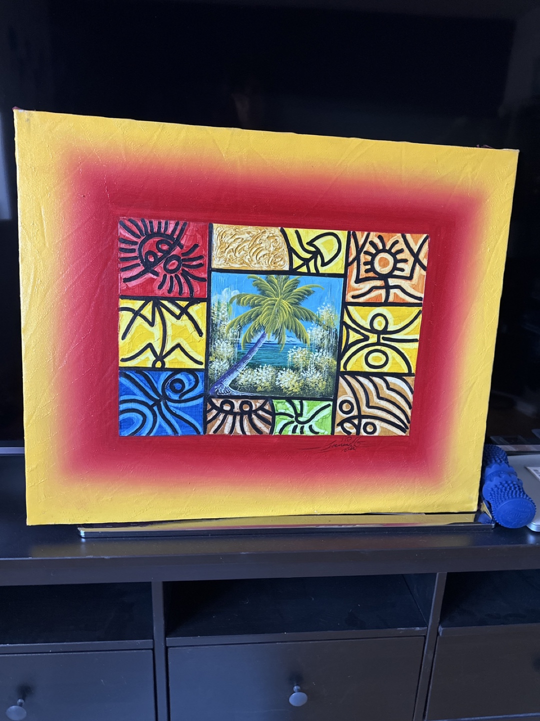 Original Hand-Painted Artwork - Tropical Scene