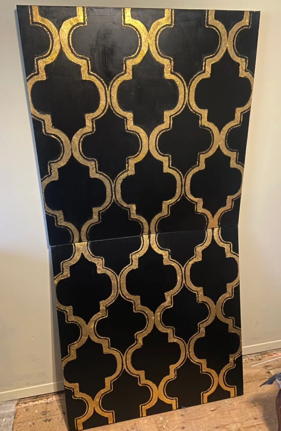Gold and Black Geometric Wall Art image indicator(4)