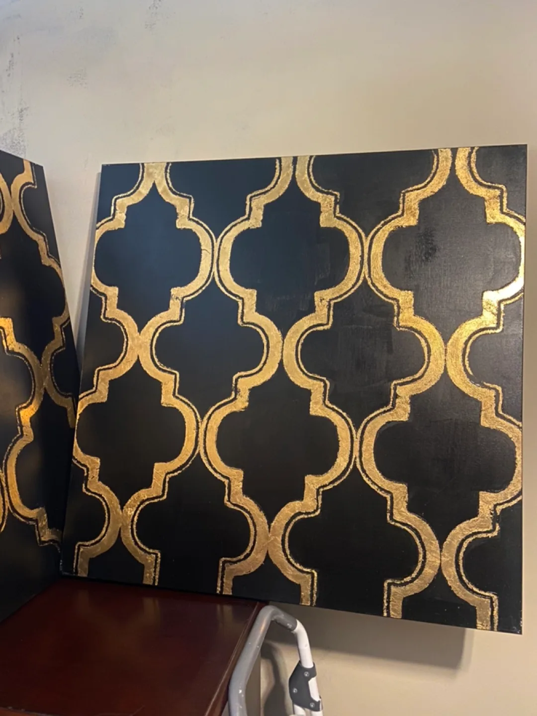 Gold and Black Geometric Wall Art image indicator(3)