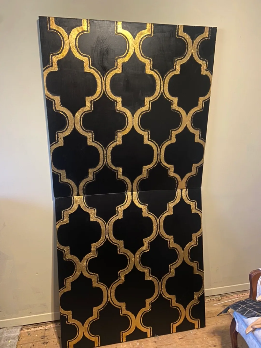 Gold and Black Geometric Wall Art image indicator(7)