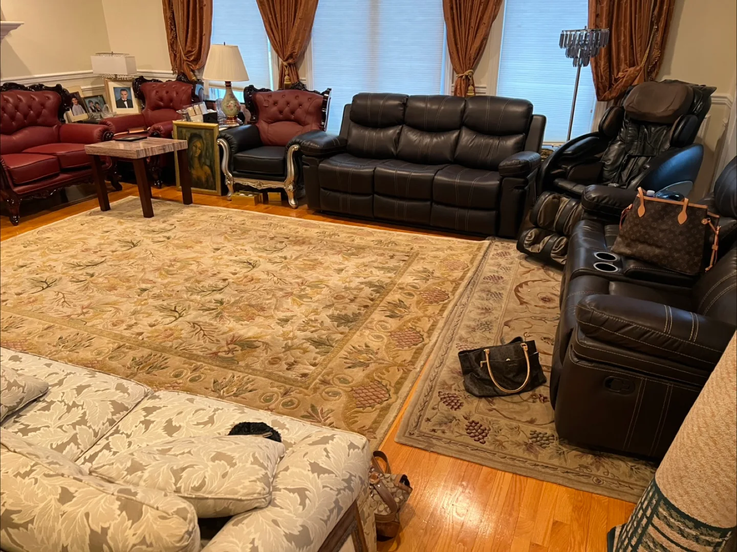 Large Framed Artwork Set: Coastal Scene & The Last Supper image indicator(8)