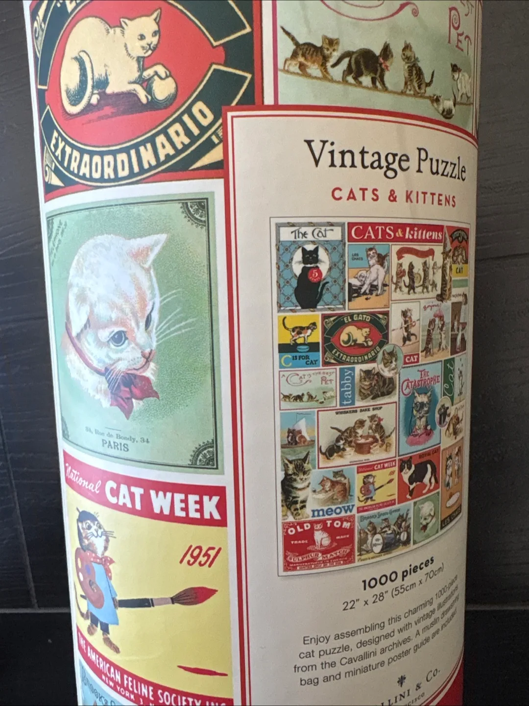 Vintage Cats & Kittens 1000-Piece Puzzle thumbnail