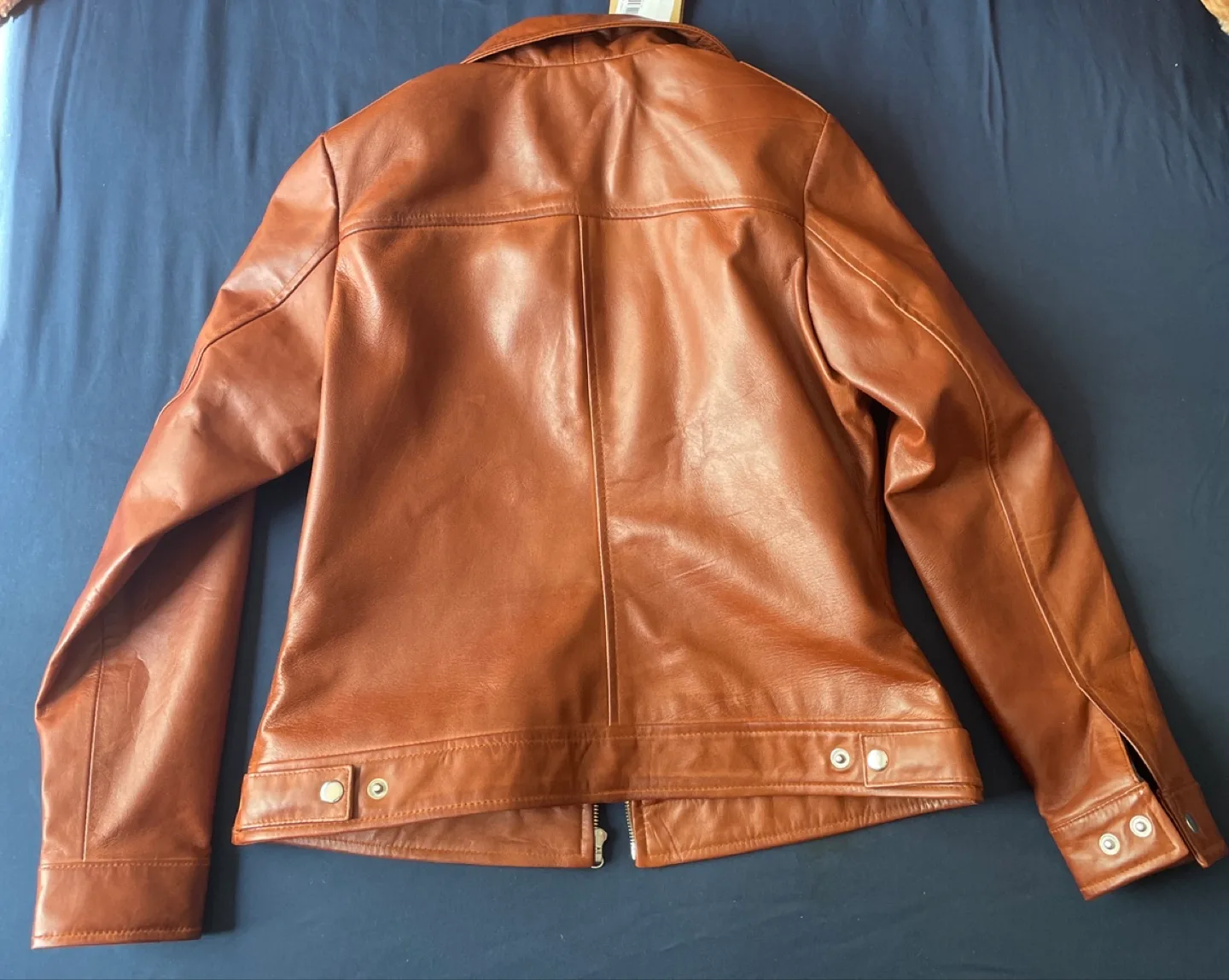 Brown Leather Jacket - Size M image indicator(3)