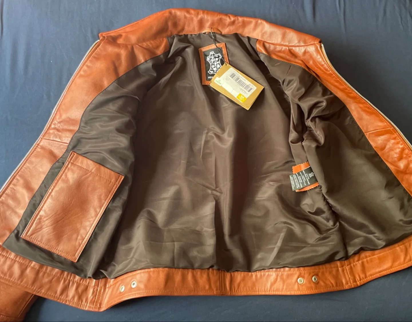 Brown Leather Jacket - Size M image indicator(4)