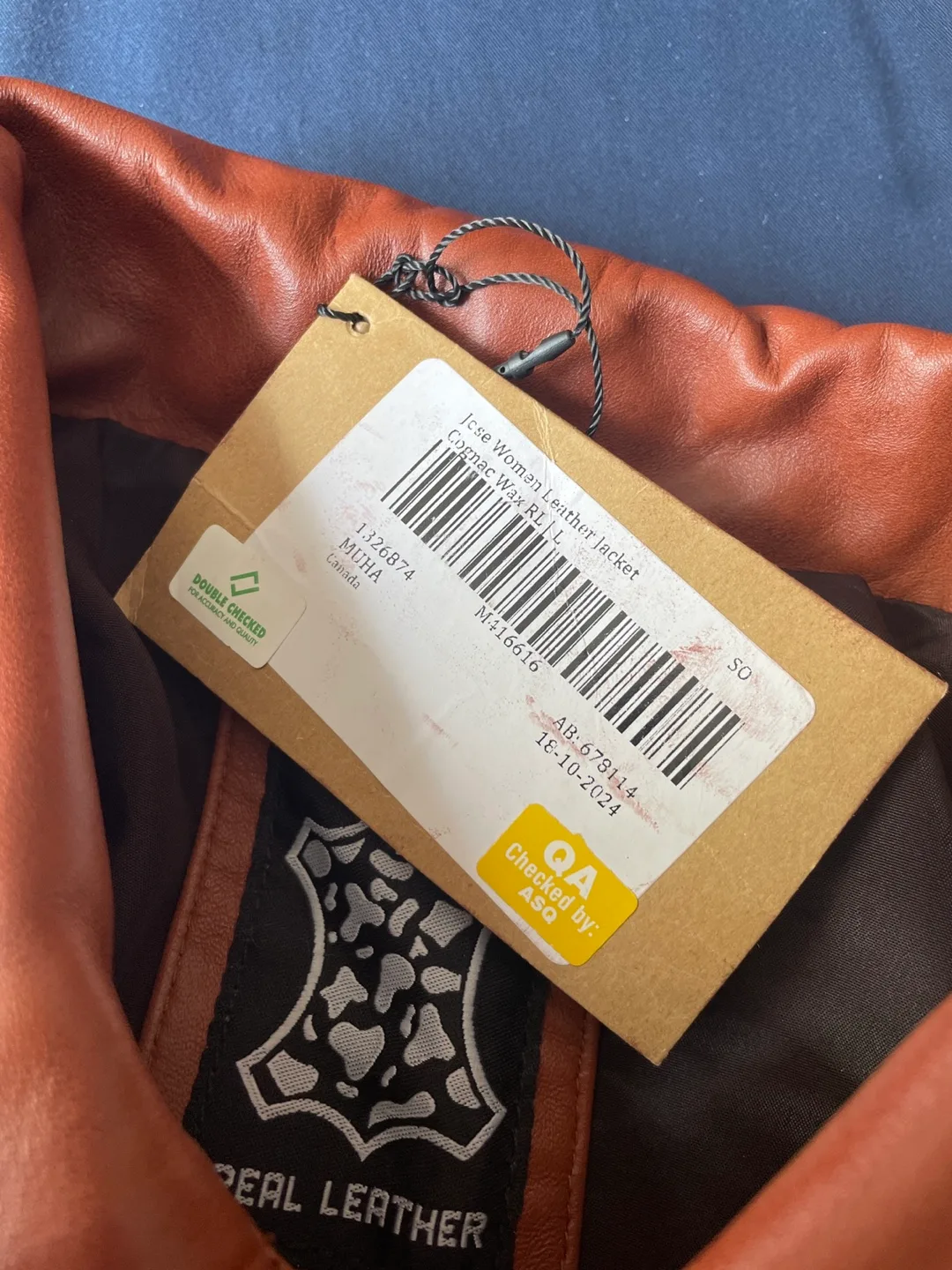 Brown Leather Jacket - Size M image indicator(6)