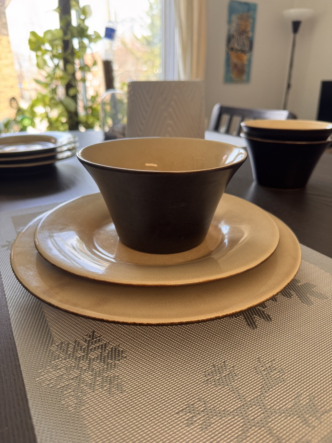 Modern stoneware dinnerware set - photo 2