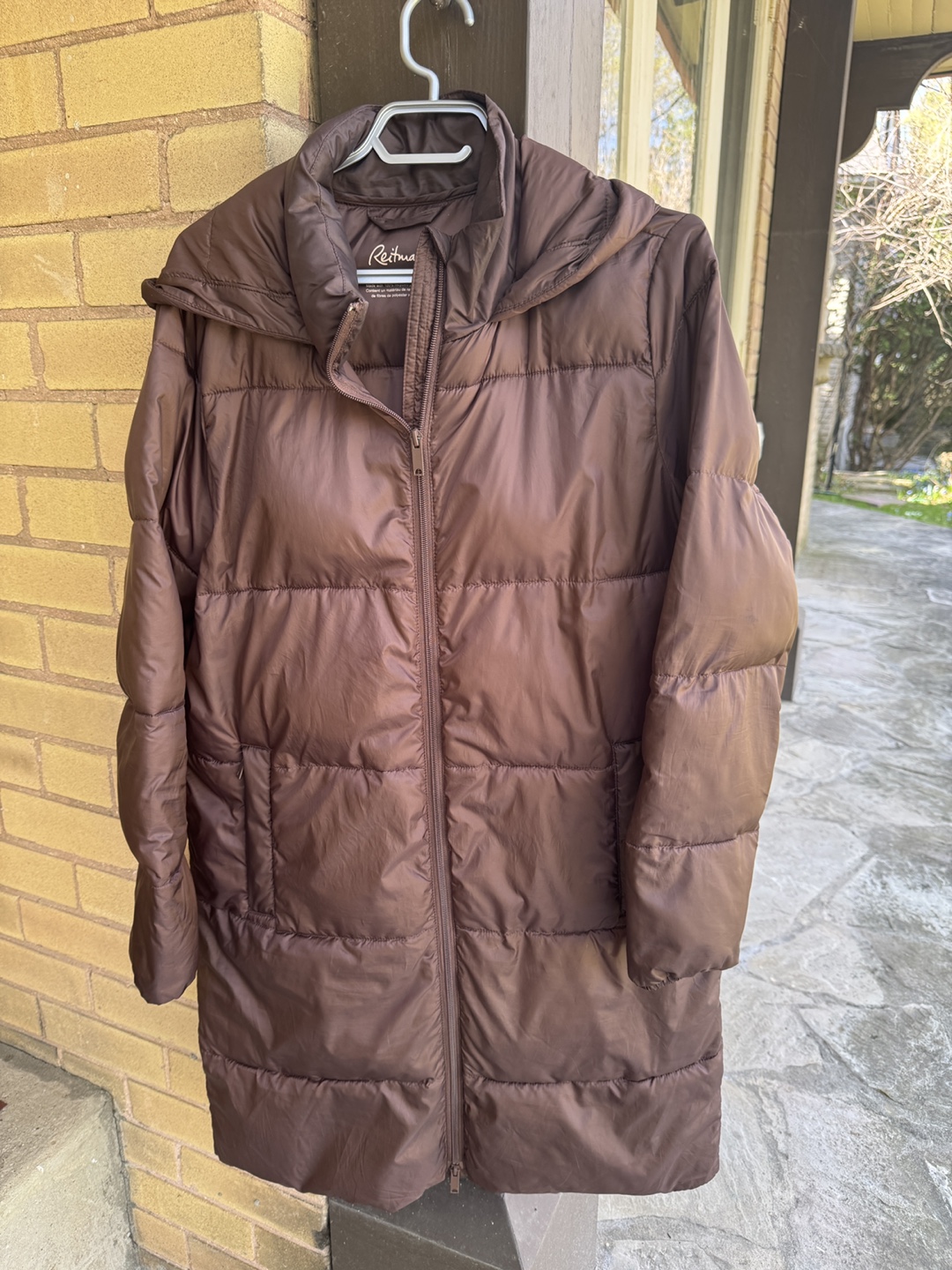 Reitmans Brown Puffer Jacket with Hood Size Medium