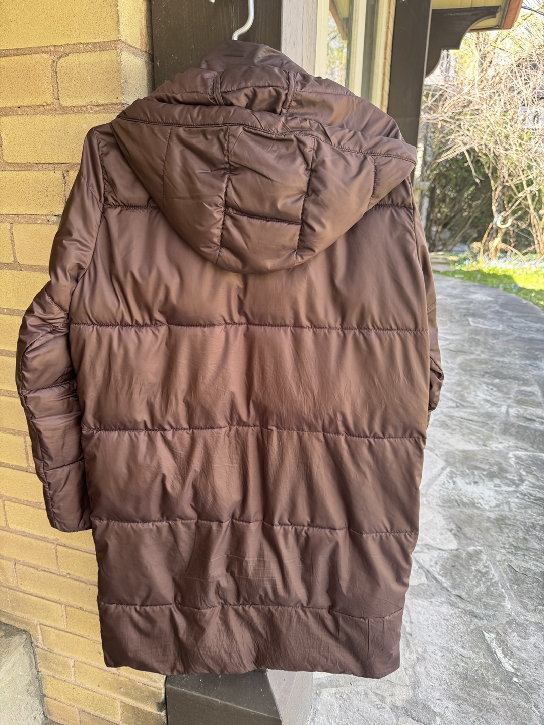 Reitmans Brown Puffer Jacket with Hood Size Medium - photo 2