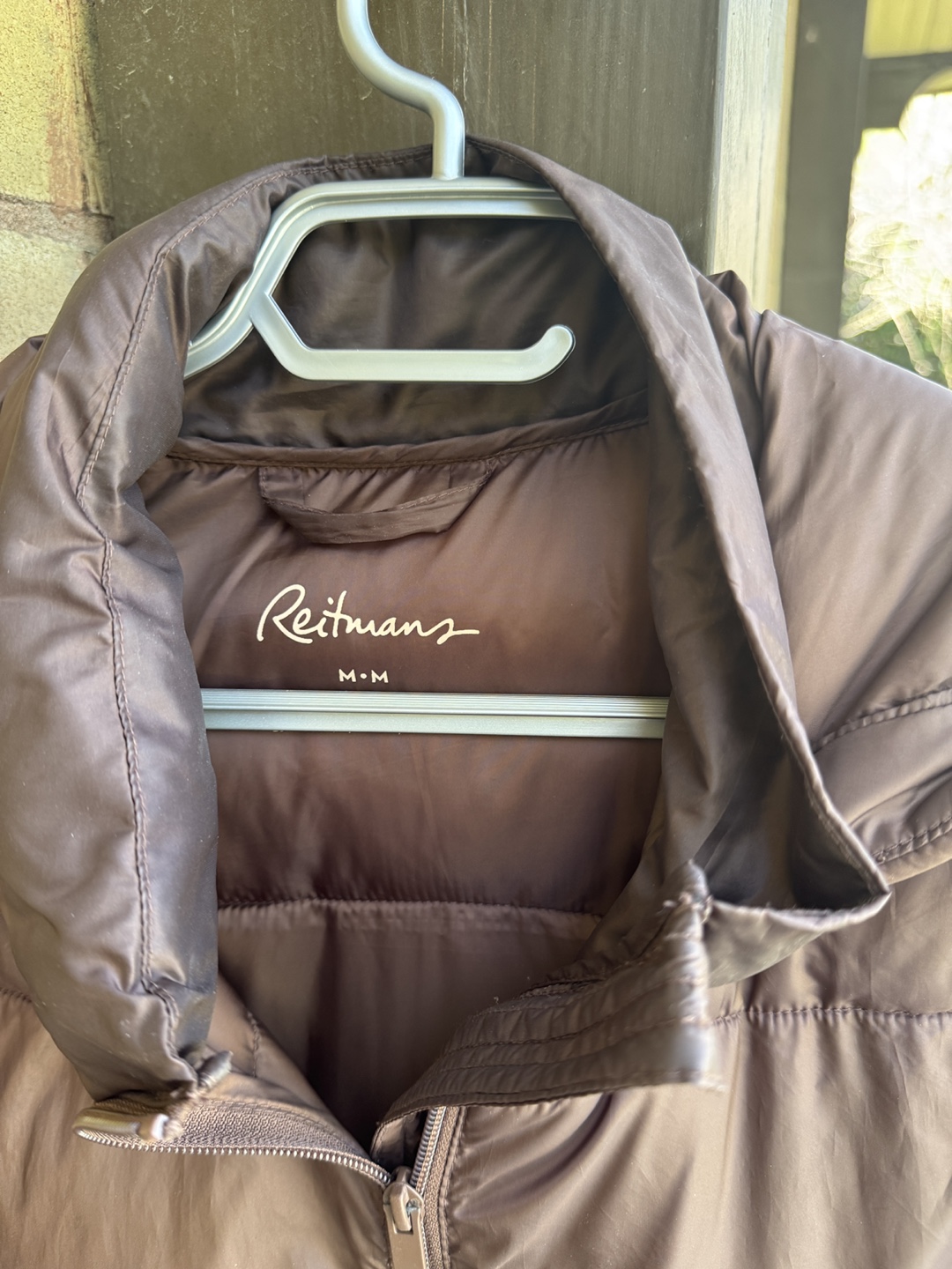 Reitmans Brown Puffer Jacket with Hood Size Medium - photo 3