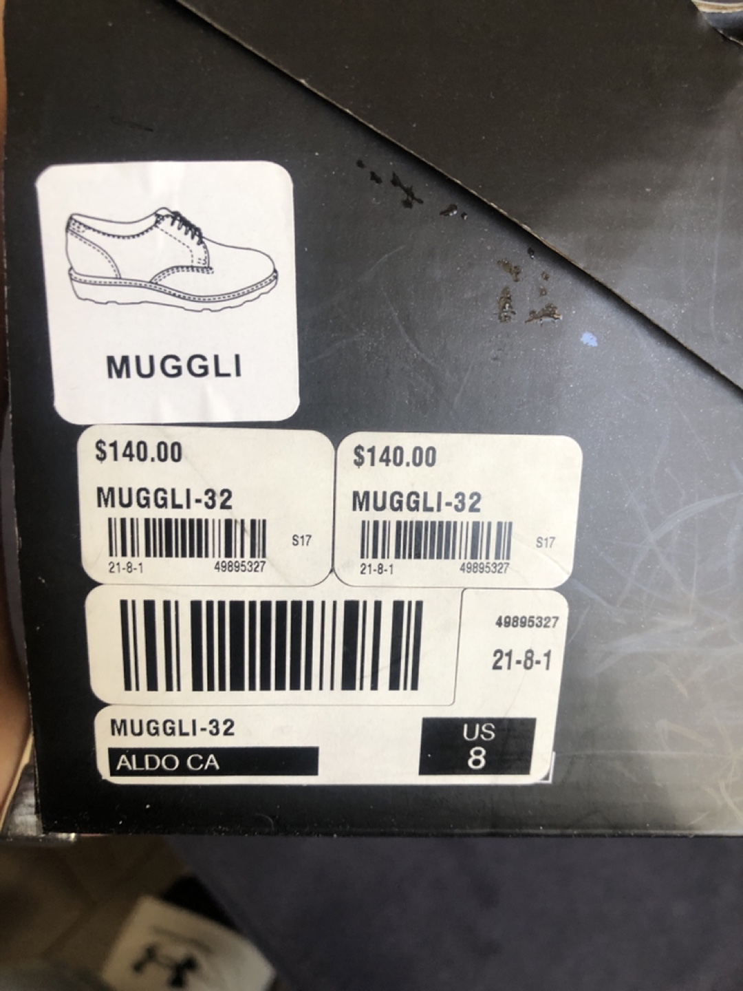 ALDO MUGGLI Beige Suede Oxfords - Size 8 - photo 3