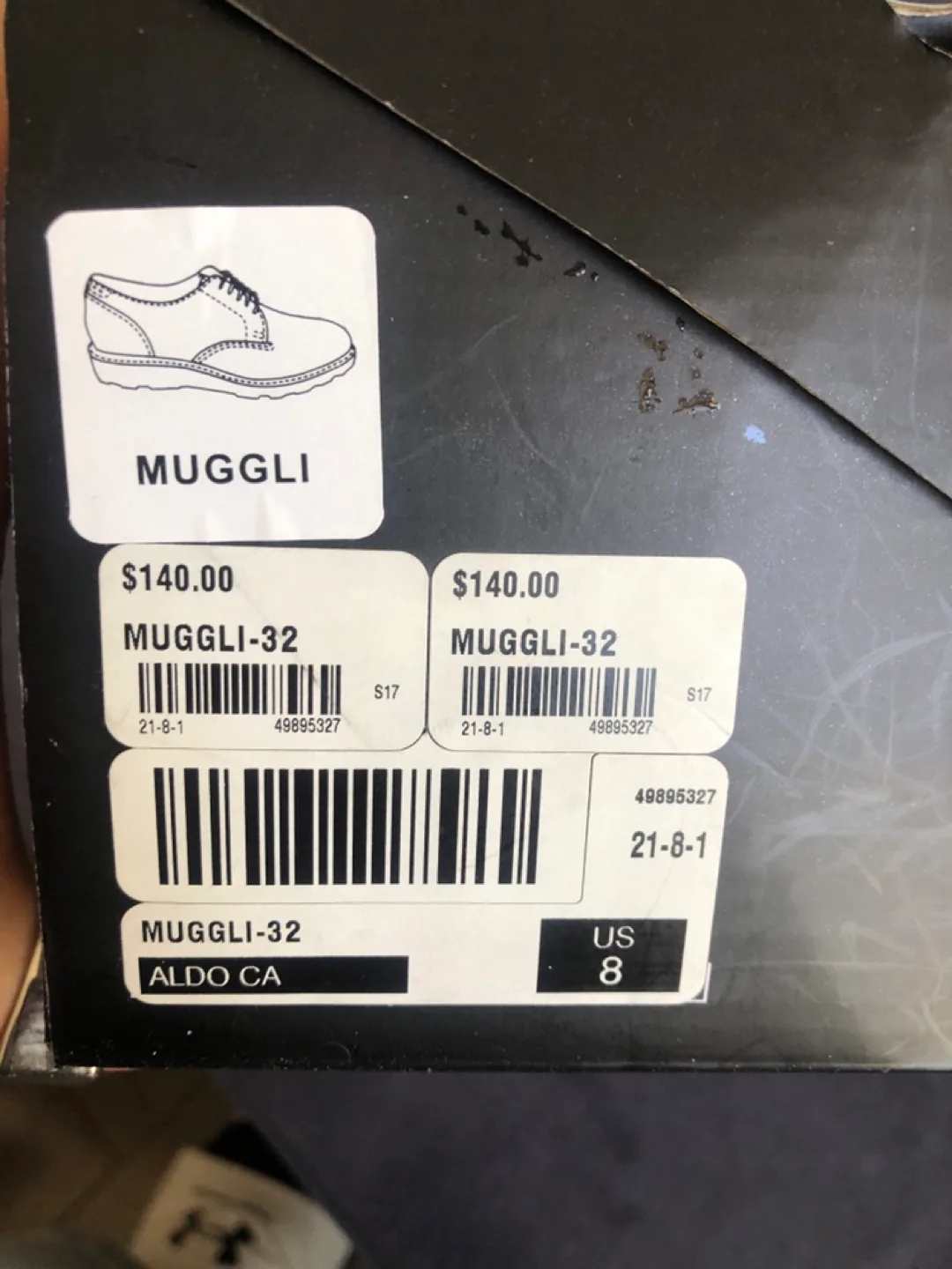 ALDO MUGGLI Beige Suede Oxfords - Size 8 image indicator(3)