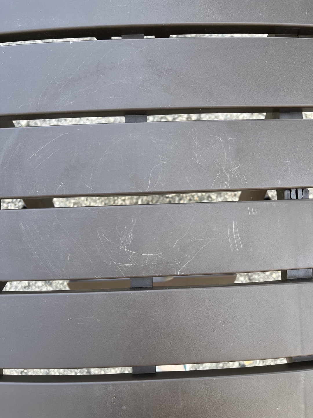 Brown Plastic Patio Table - photo 3