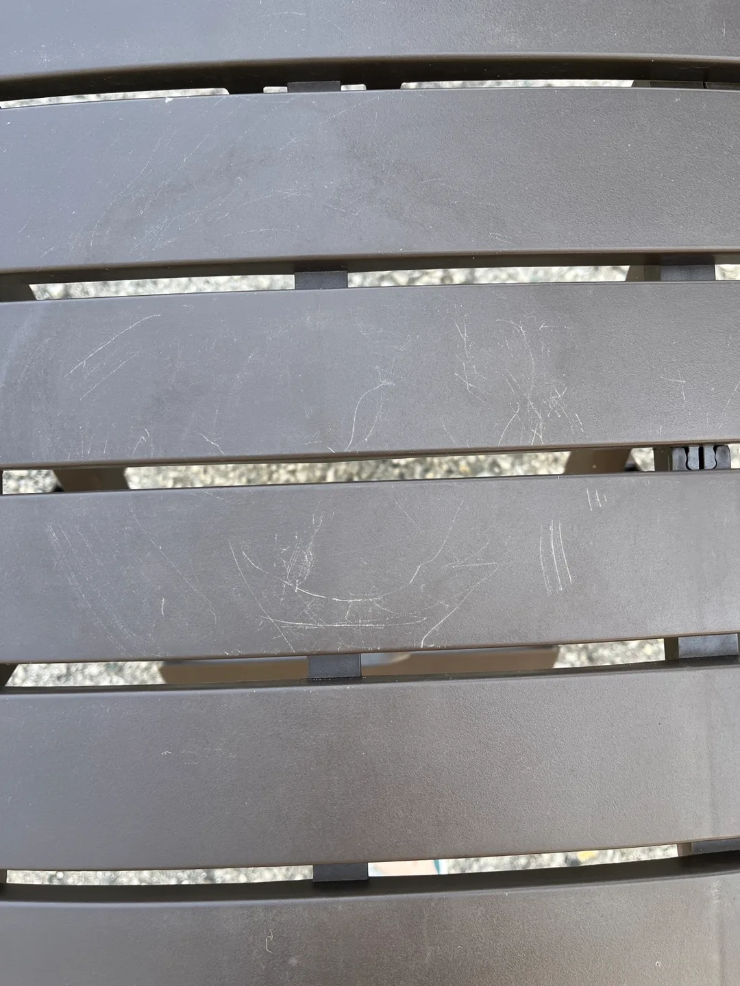 Brown Plastic Patio Table image indicator(3)