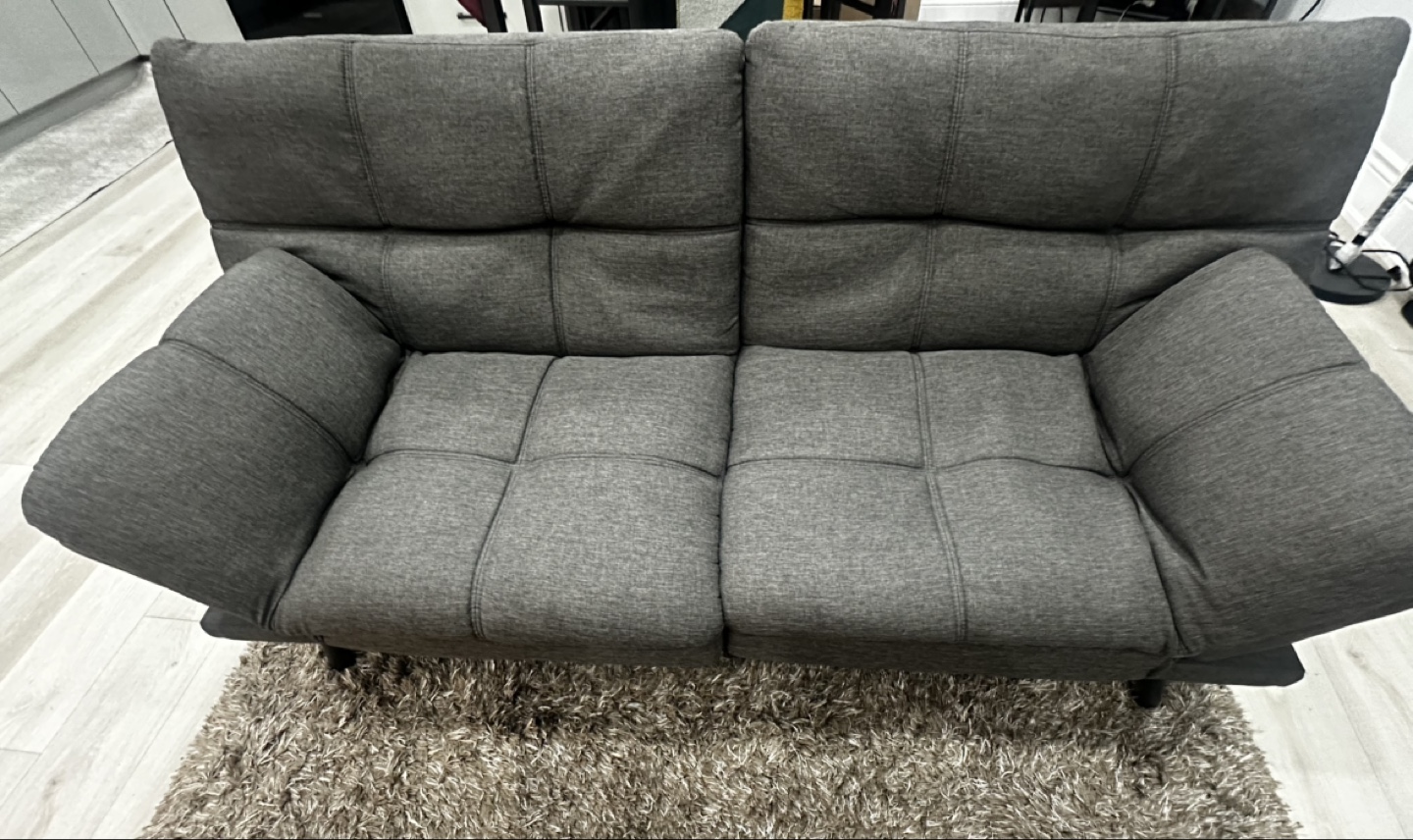 Grey Futon Sofa Bed - photo 3
