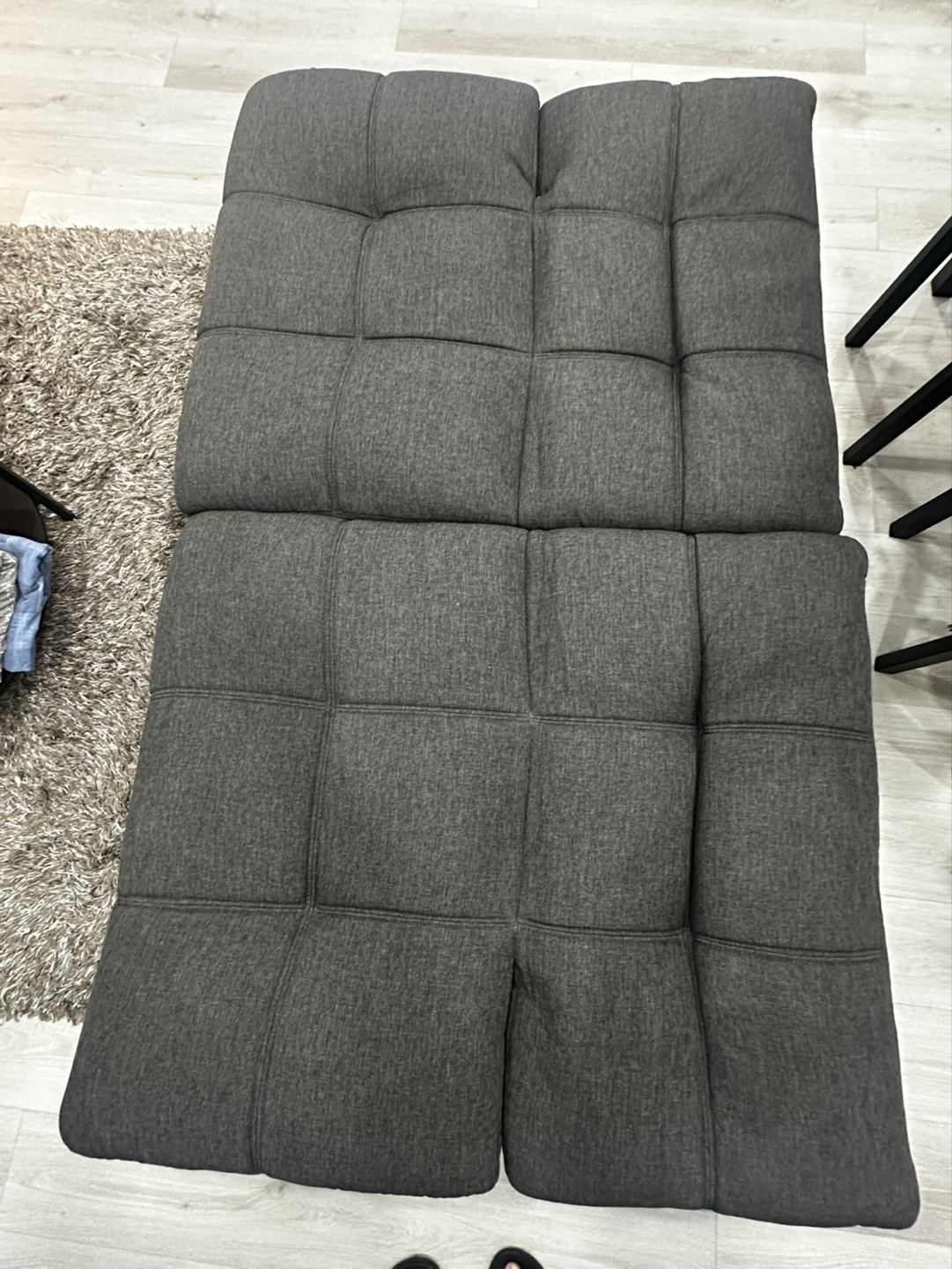 Grey Futon Sofa Bed - photo 5