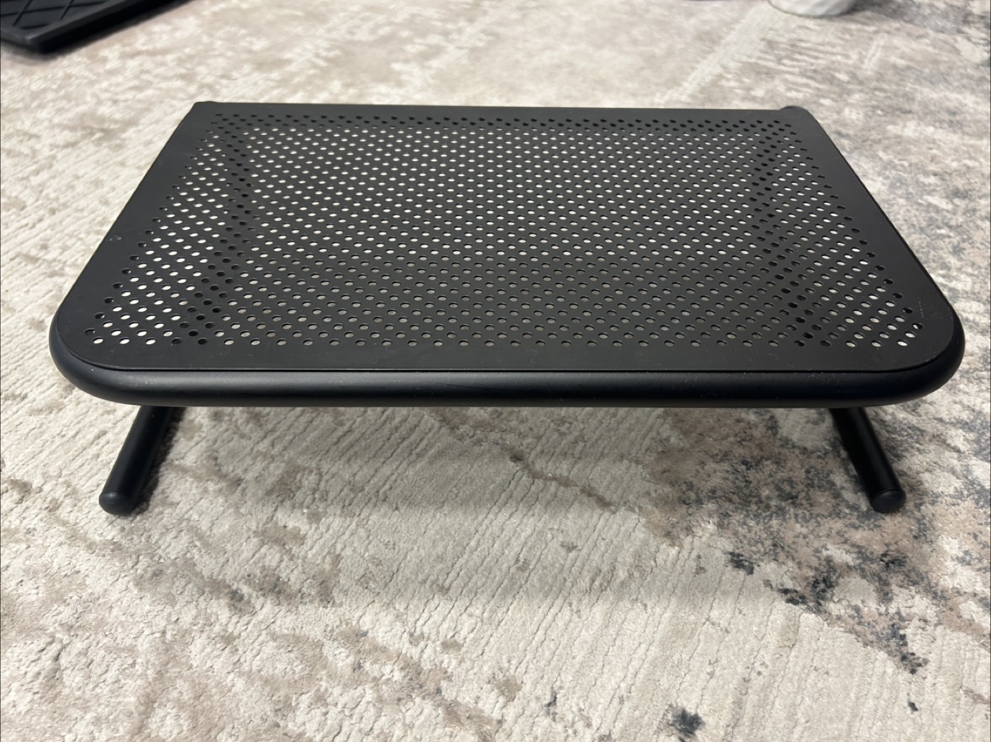 Black Metal Laptop Riser Stand