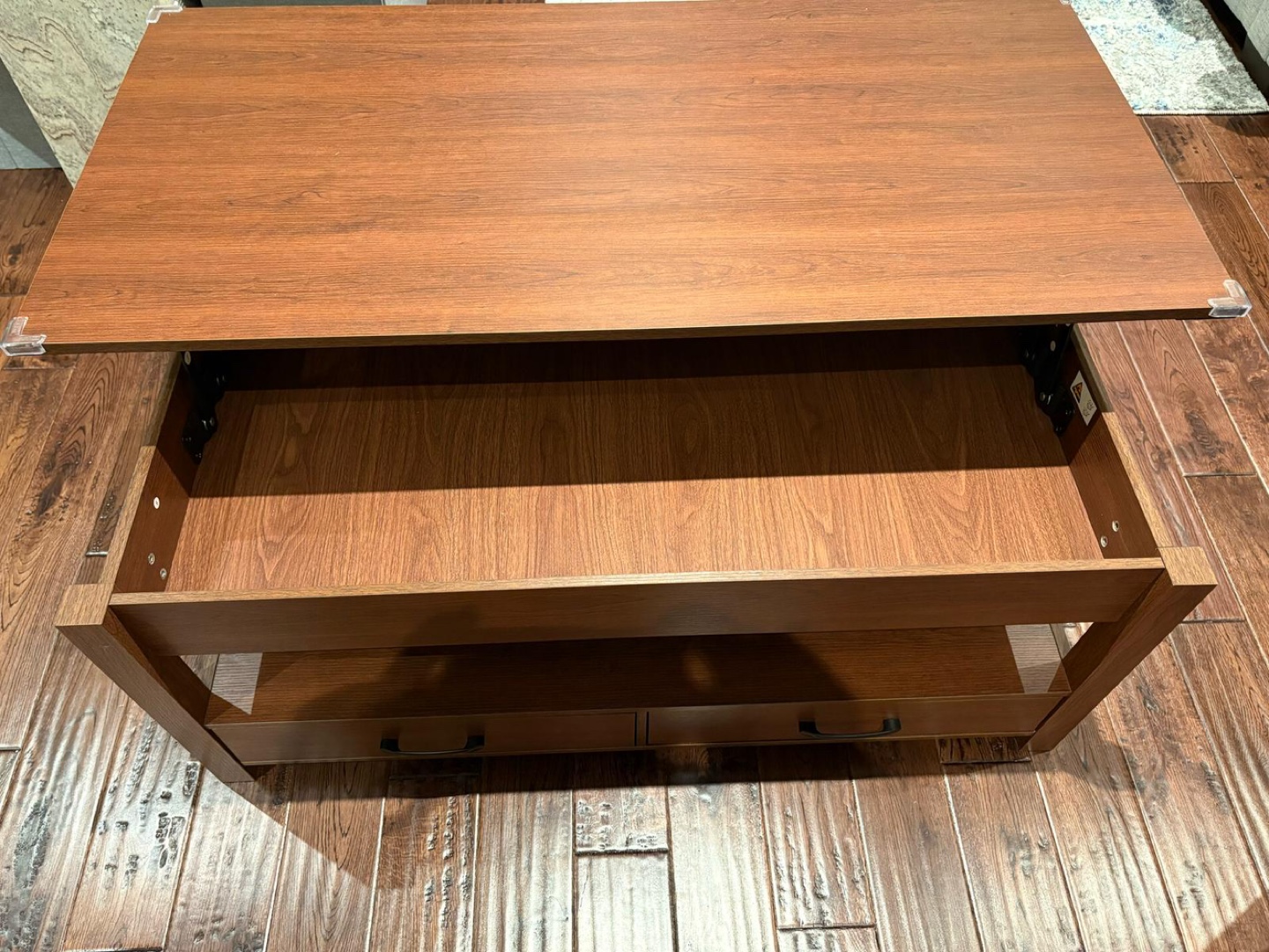 Lift-Top Coffee Table with Storage - photo 2