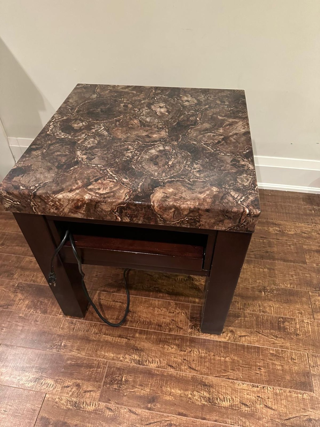 Lift-Top Coffee Table with Storage and 1 end table