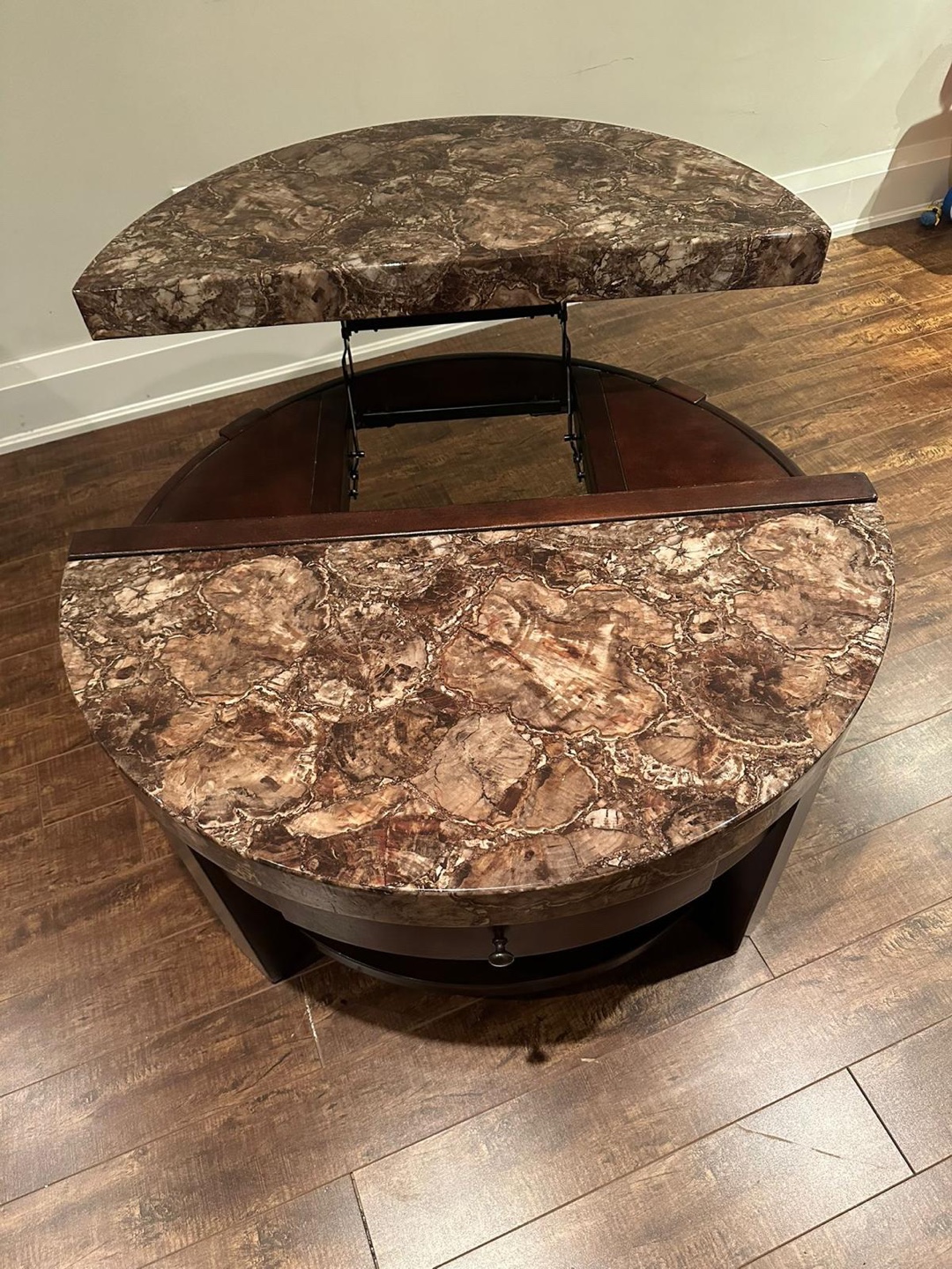 Lift-Top Coffee Table with Storage and 1 end table - photo 5
