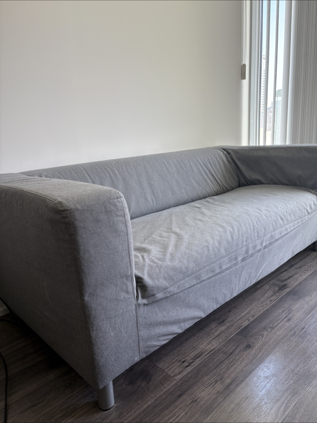 IKEA KLIPPAN Loveseat - Vissel Gray Cover