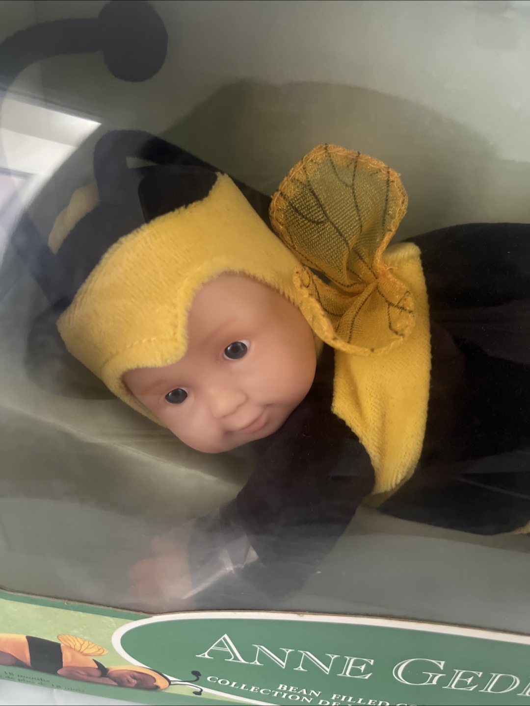 Anne Geddes Bean Filled Bee Baby Doll in the Box - photo 2