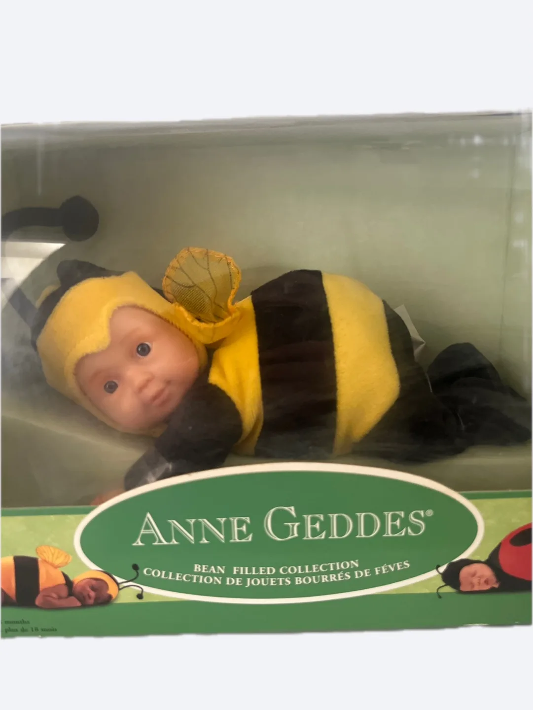 Anne Geddes Bean Filled Bee Baby Doll in the Box image indicator(3)