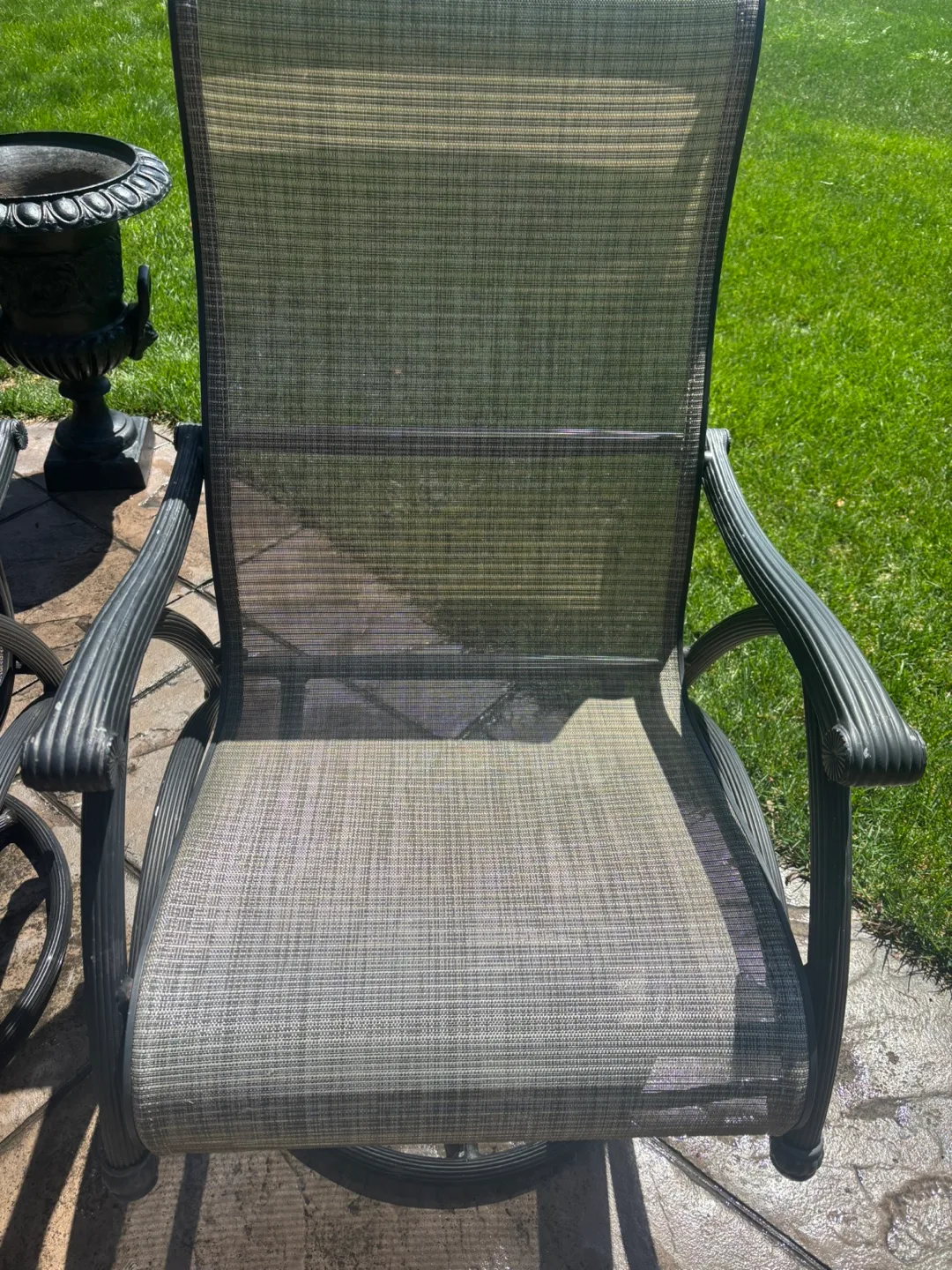 4 Rocker, 360° Swivel Outdoor Sling Chair image indicator(5)