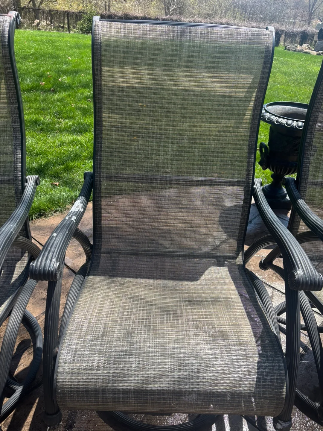 4 Rocker, 360° Swivel Outdoor Sling Chair image indicator(3)