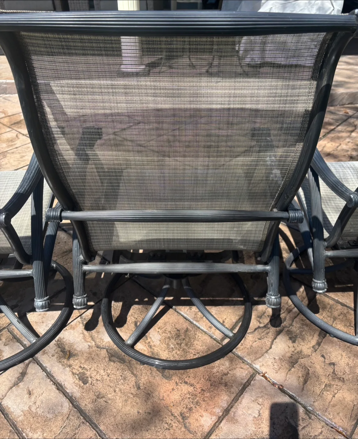 4 Rocker, 360° Swivel Outdoor Sling Chair image indicator(9)