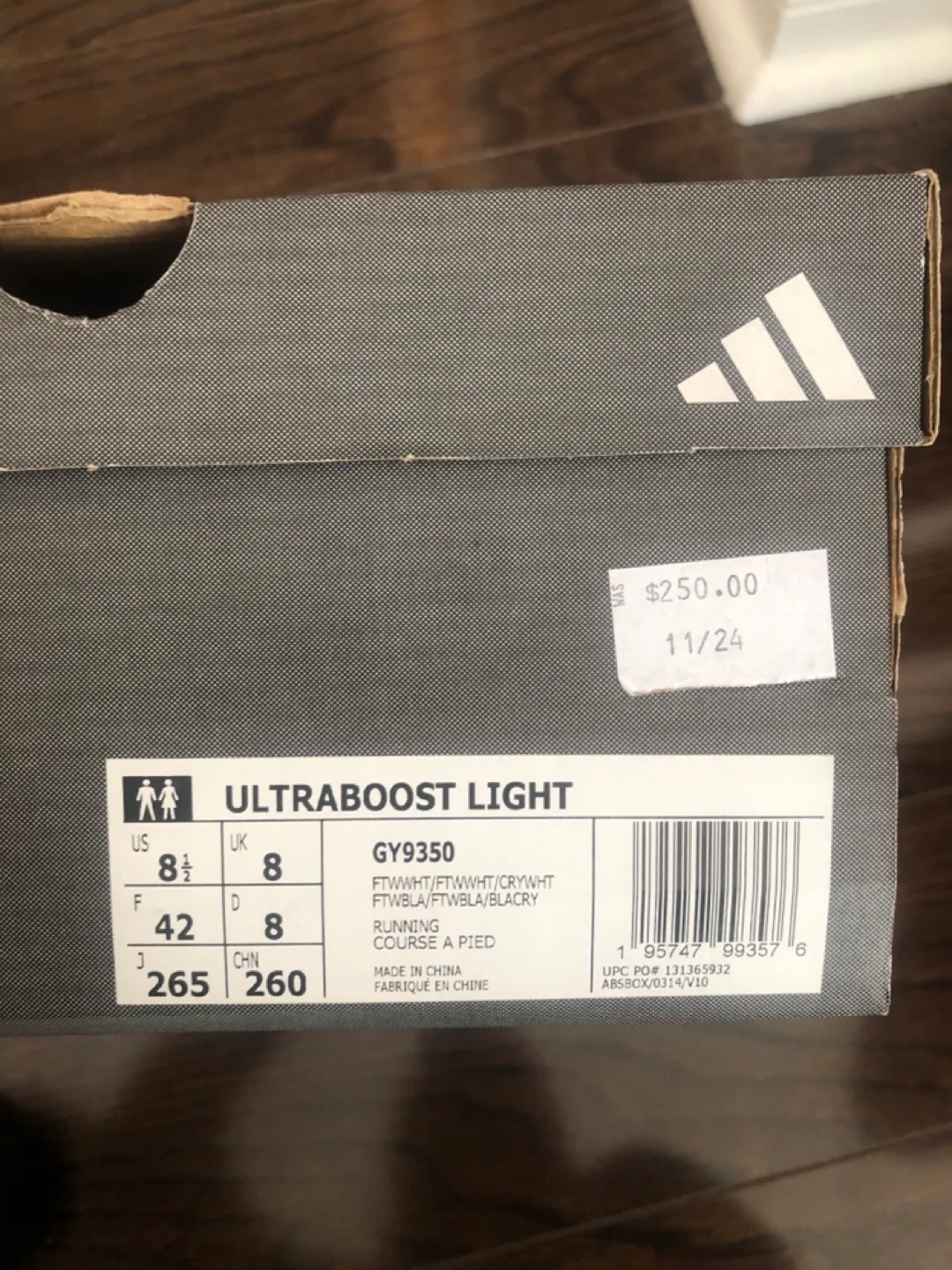 Adidas Ultraboost Light Running Shoes - Size 8 UK image indicator(5)