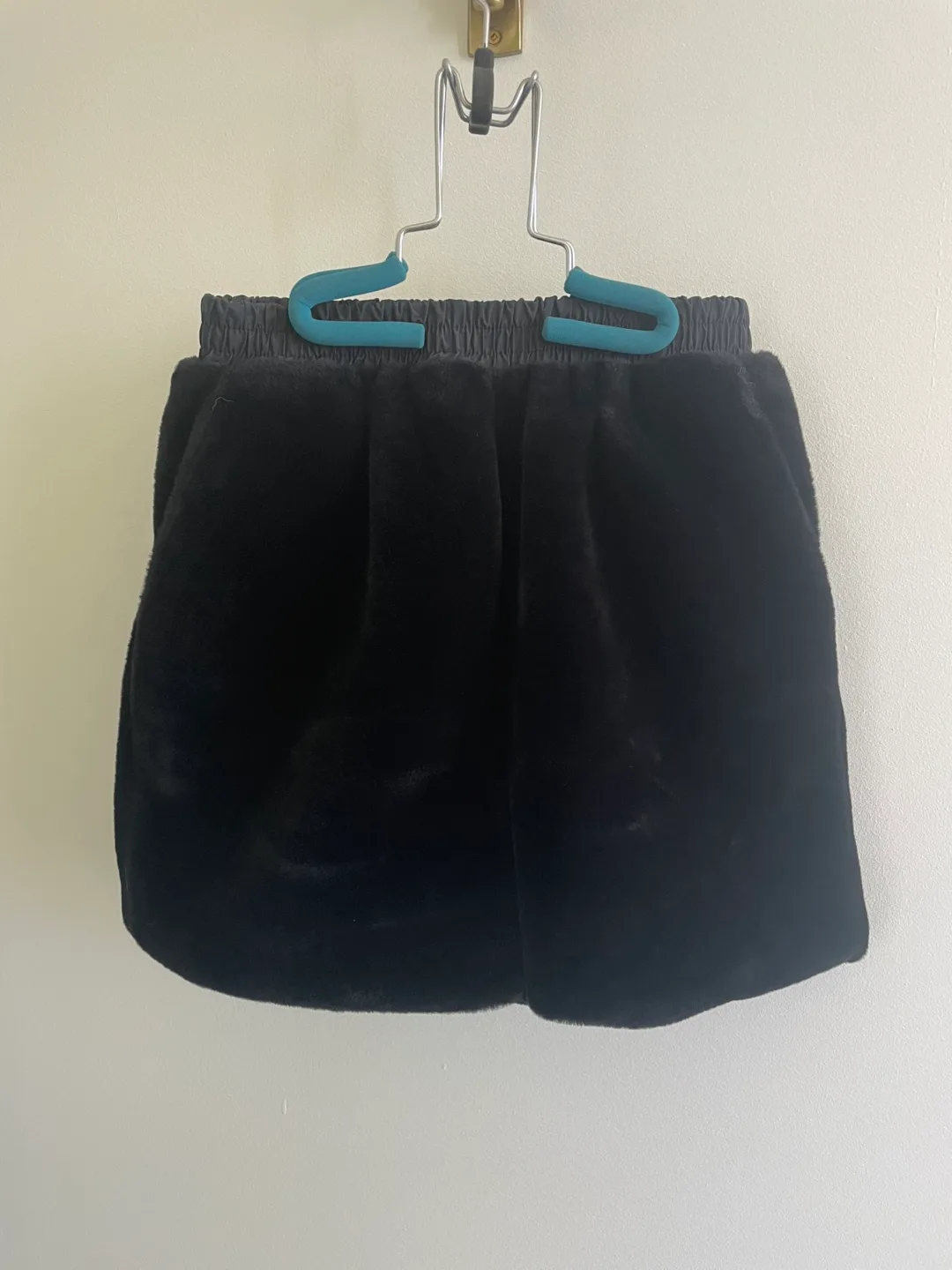 Black Faux Fur Shorts! thumbnail